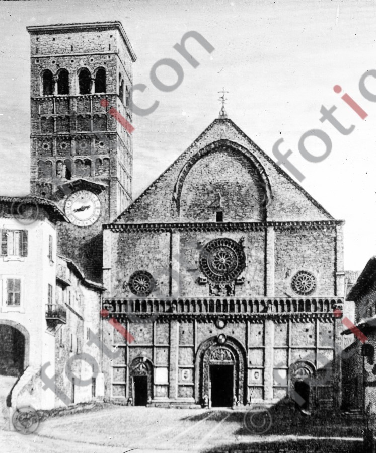 Kathedrale San Rufino | Cathedral of San Rufino - Foto simon-139-005-sw.jpg | foticon.de - Bilddatenbank für Motive aus Geschichte und Kultur